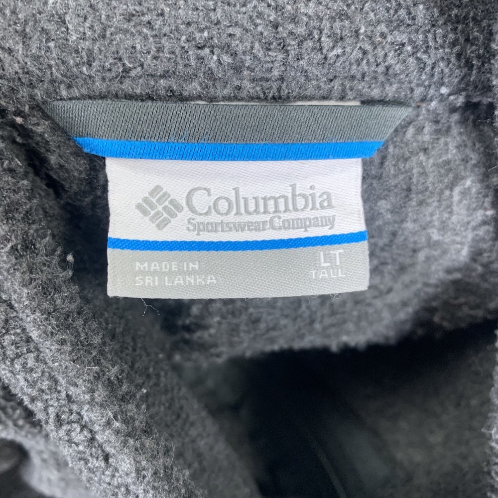 Columbia Fleece Jacket Mens LT Gray Full Zip Steens Mountain Outdoor Layer - Picture 12 of 16
